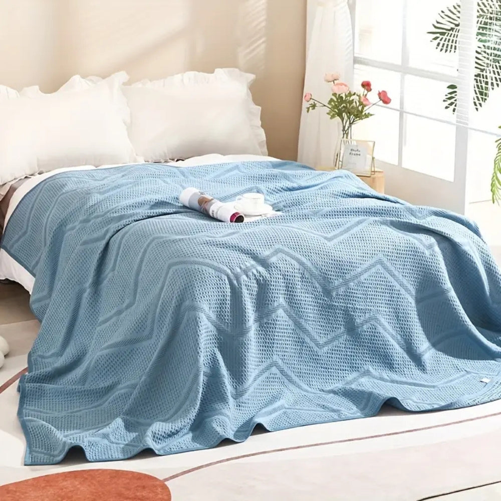 Lisslune | Cotton Nest Waffle Summer Blanket