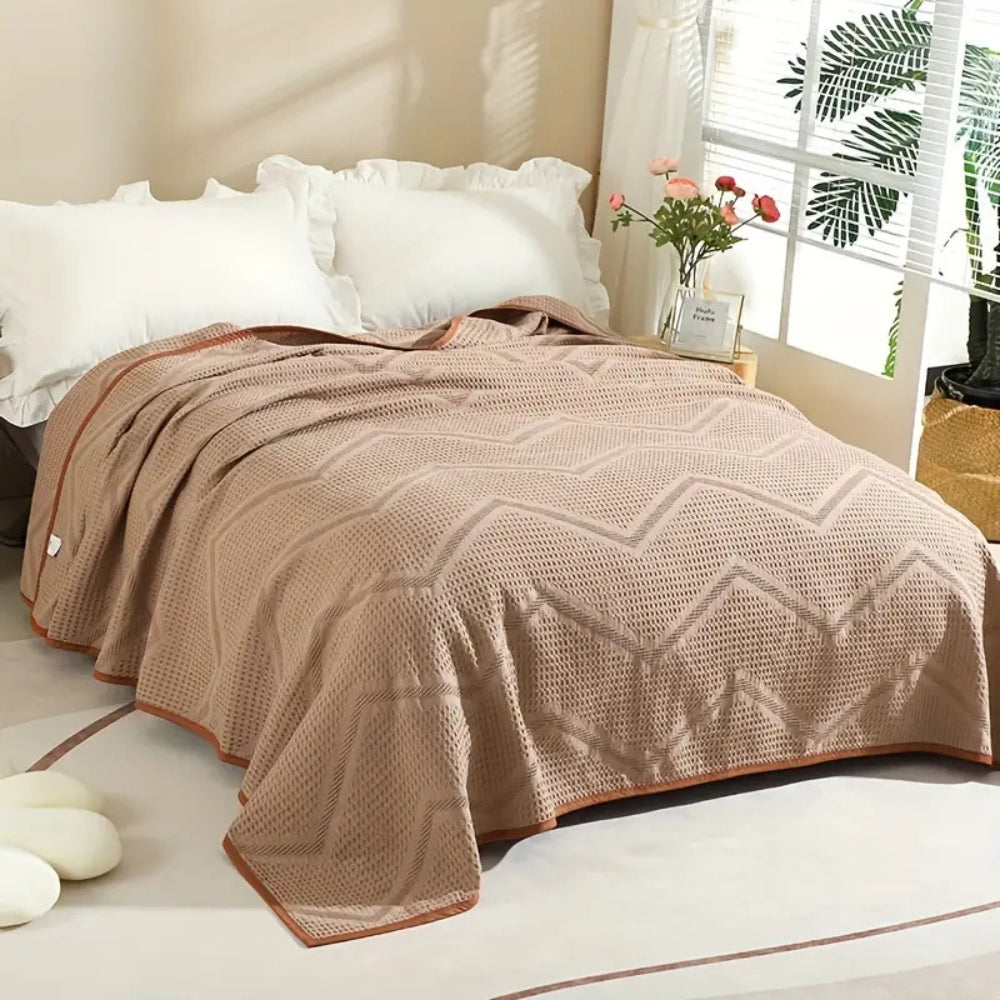 Lisslune | Cotton Nest Waffle Summer Blanket