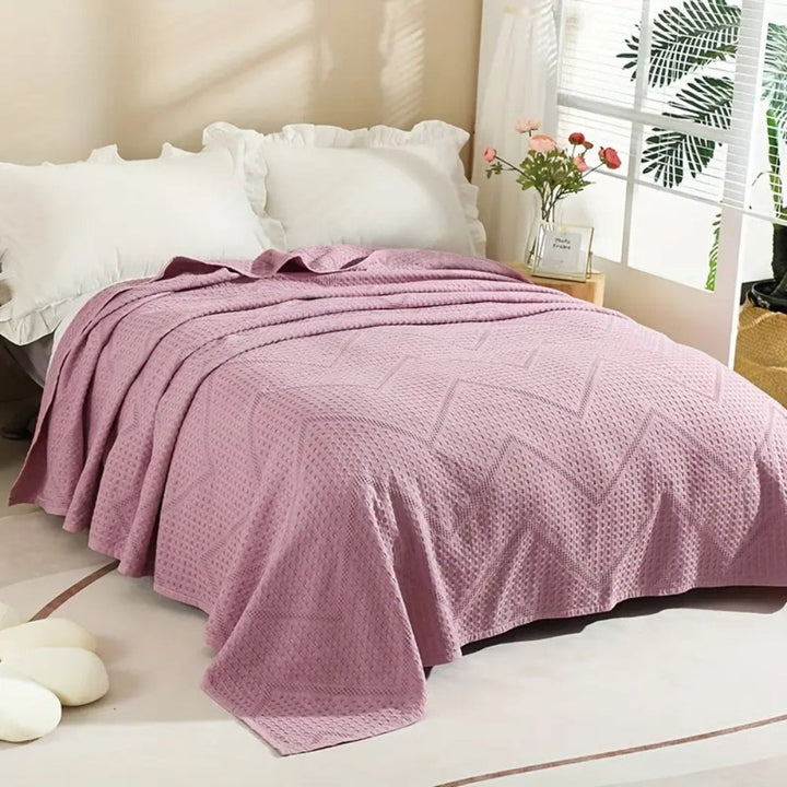 Lisslune | Cotton Nest Waffle Summer Blanket