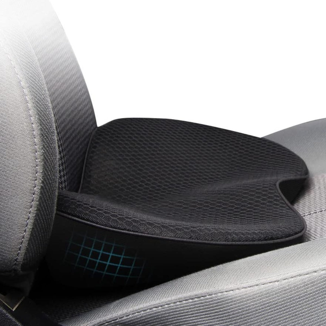 Lisslune | Car Seat Booster Cushion – Memory Foam Height & Comfort Support