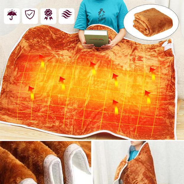Lisslune | WinterWarm Electric Heated Blanket – Adjustable Temperature & Overheat Protection