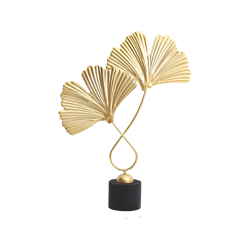 Lisslune | GoldenGrove – Minimalist Ginkgo Leaf Sculpture for Elegant Natural Charm