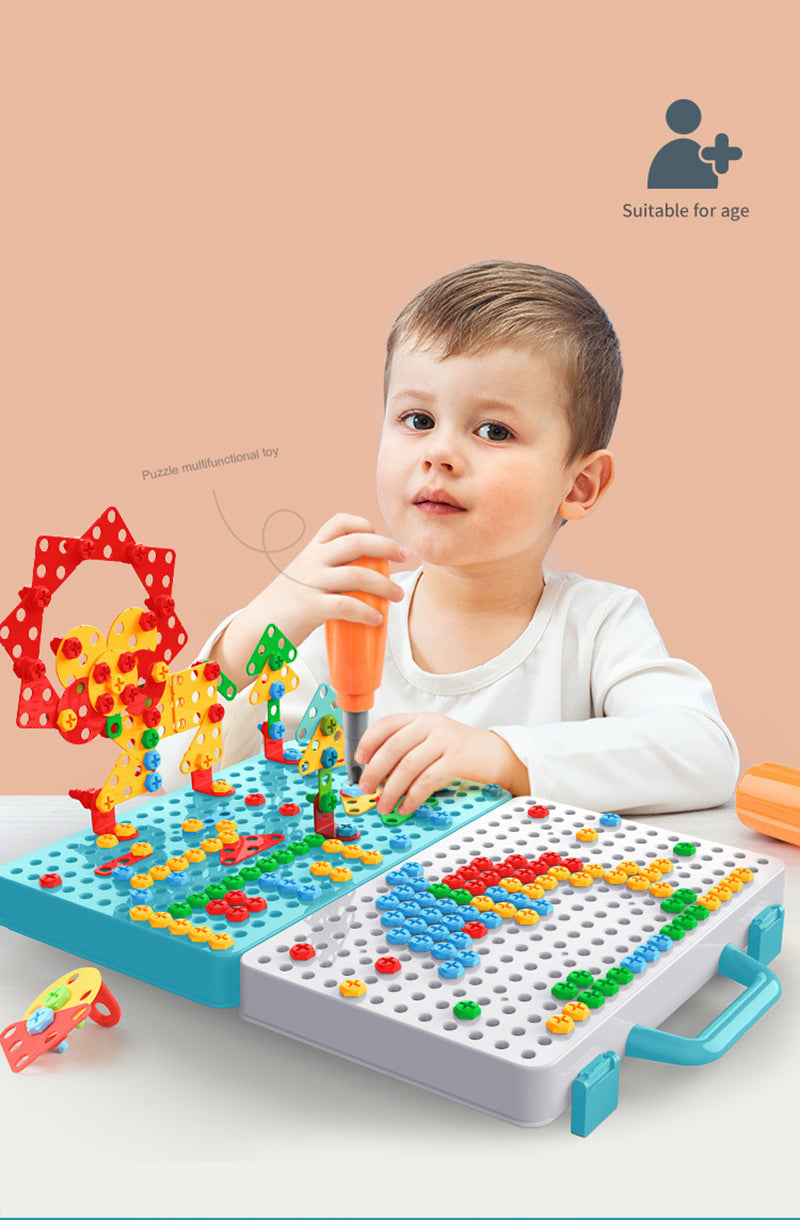 Lisslune | DrillMaster - Construction kit with toy drill for young engineers