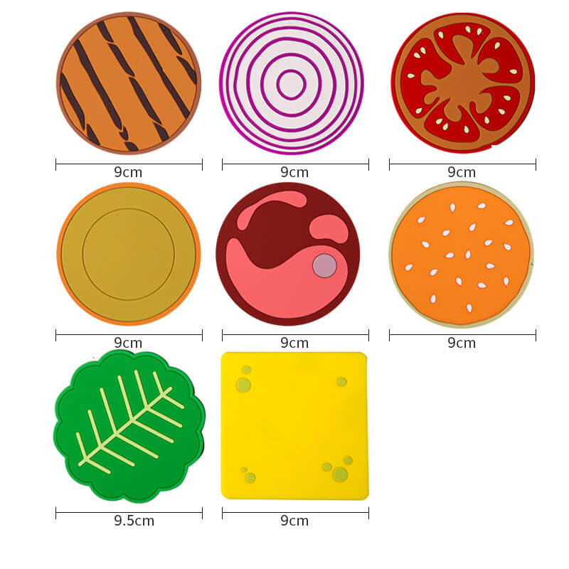 Lisslune | Creative Hamburger-Shape Coaster Set