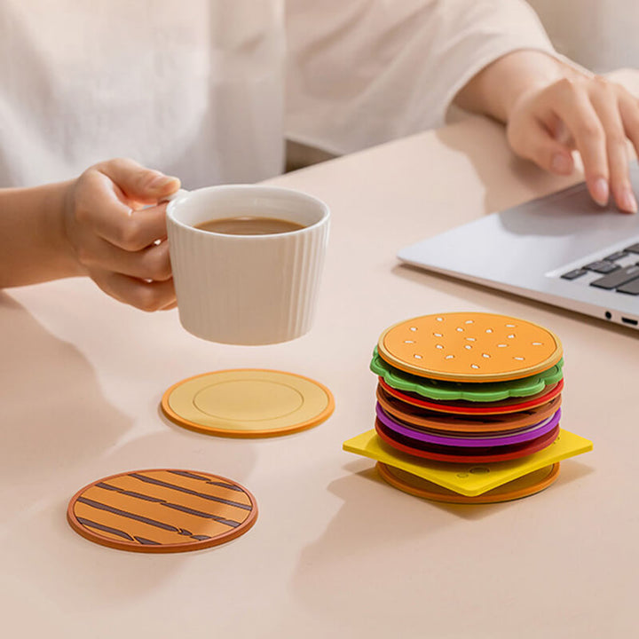 Lisslune | Creative Hamburger-Shape Coaster Set