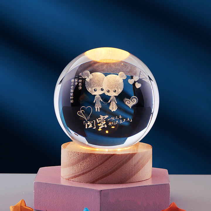 Lisslune | DreamSphere - 3D Night Lamp with Magical Effect