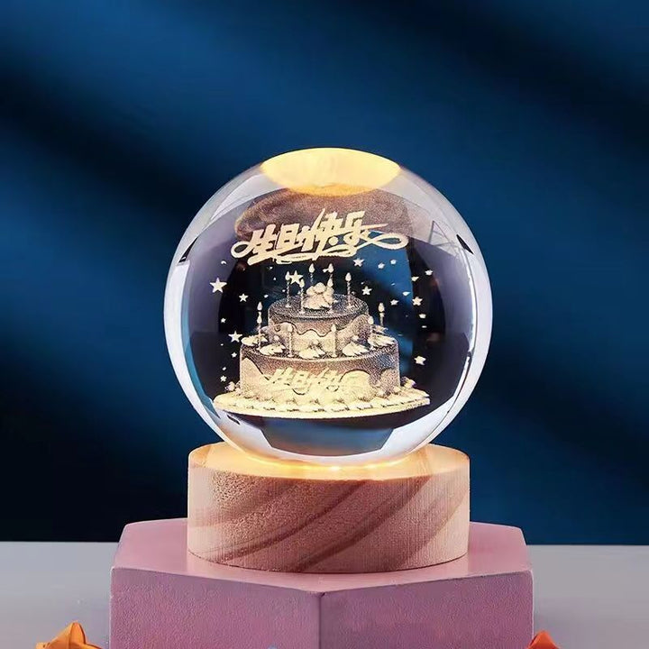 Lisslune | DreamSphere - 3D Night Lamp with Magical Effect