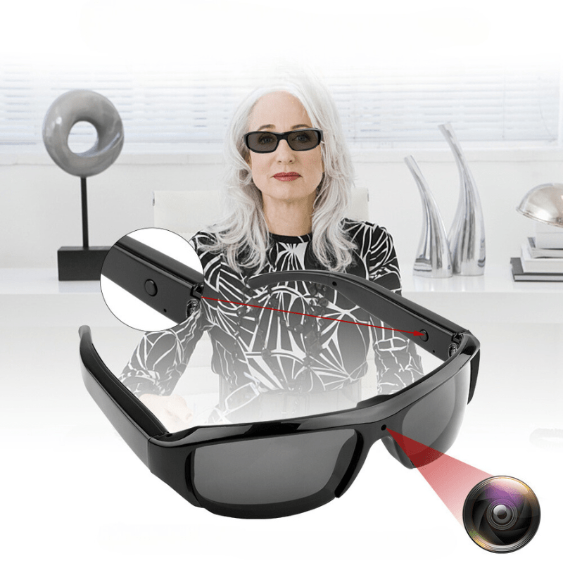 Lisslune | Visionara™ | 1080P Smart Glasses with HD Video Recording | Wearable Camera for Outdoor Adventures & Everyday Use