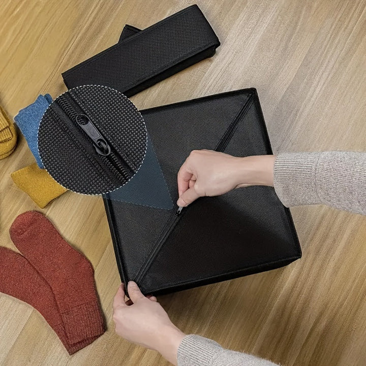 Lisslune | FoldBox - 2-Pack Collapsible Storage Bins with 24 Compartments