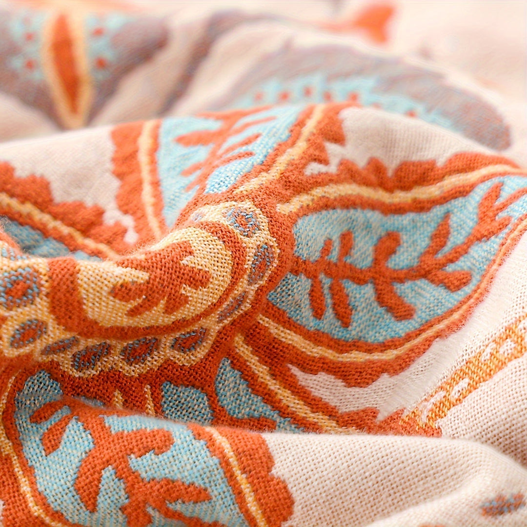 Lisslune | ThreadHaven - Boho Tassel Throw