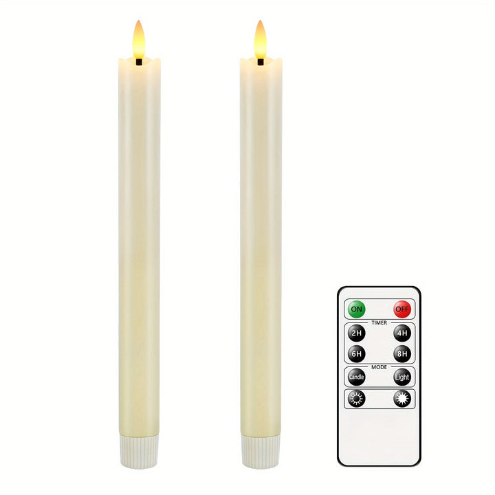 Lisslune | CandleLuxe – 6 LED Taper Candles with Remote for Luxurious Event Lighting