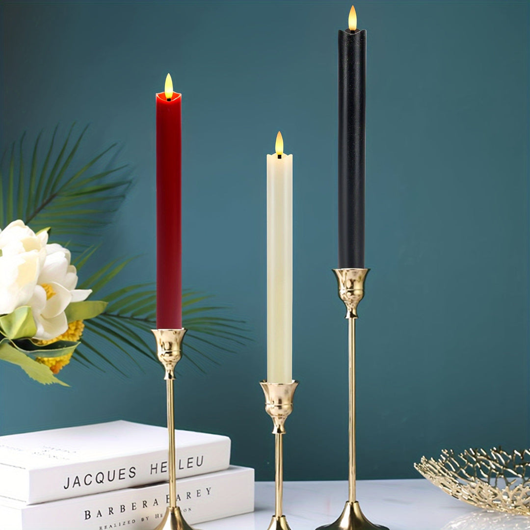 Lisslune | CandleLuxe – 6 LED Taper Candles with Remote for Luxurious Event Lighting