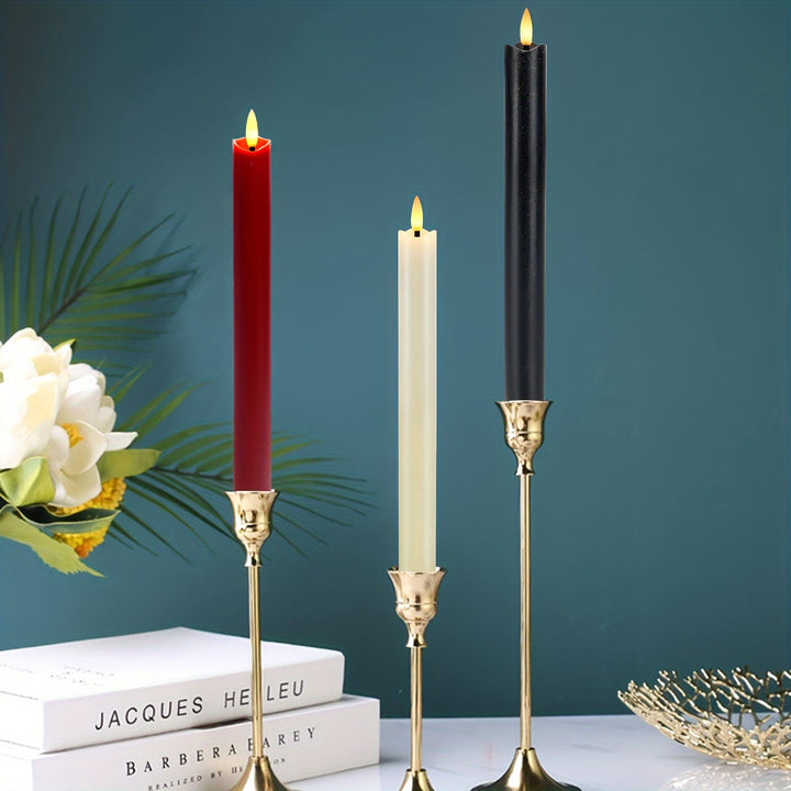 Lisslune | CandleLuxe – 6 LED Taper Candles with Remote for Luxurious Event Lighting