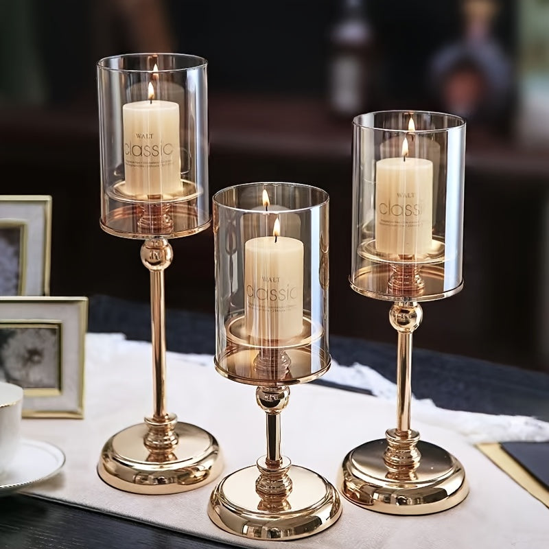 Lisslune | NuptialGlow - Retro Luxe Candleholder Set for Weddings