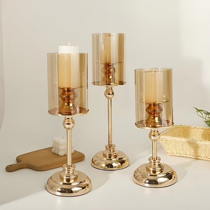 Lisslune | NuptialGlow - Retro Luxe Candleholder Set for Weddings