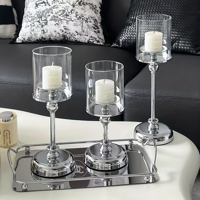 Lisslune | NuptialGlow - Retro Luxe Candleholder Set for Weddings
