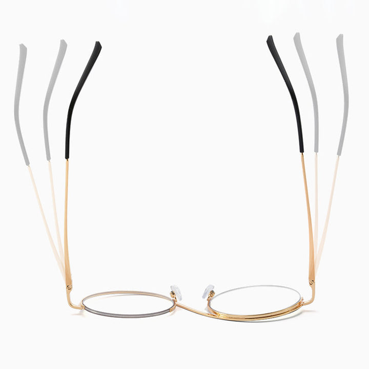 Lisslune | Cross Halbrand Round Glasses 95929