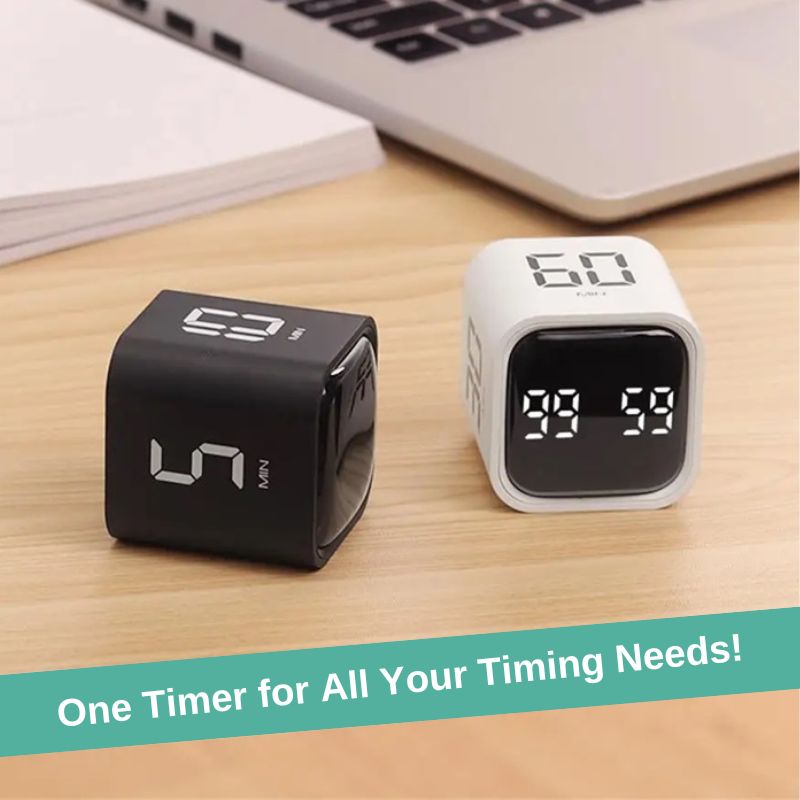 Lisslune | Smart Cube Timer with Gravity Sensing and LED Display