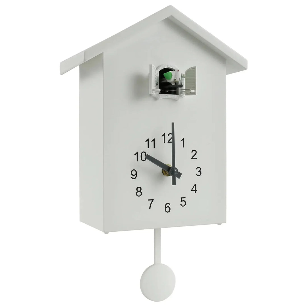 Lisslune | Cuckoo Clock Cuckoo Sound Clock with Pendulum Delicate Cuckoo Clock Bird Battery Operated Cuckoo Wall Clock for Living Room Decor