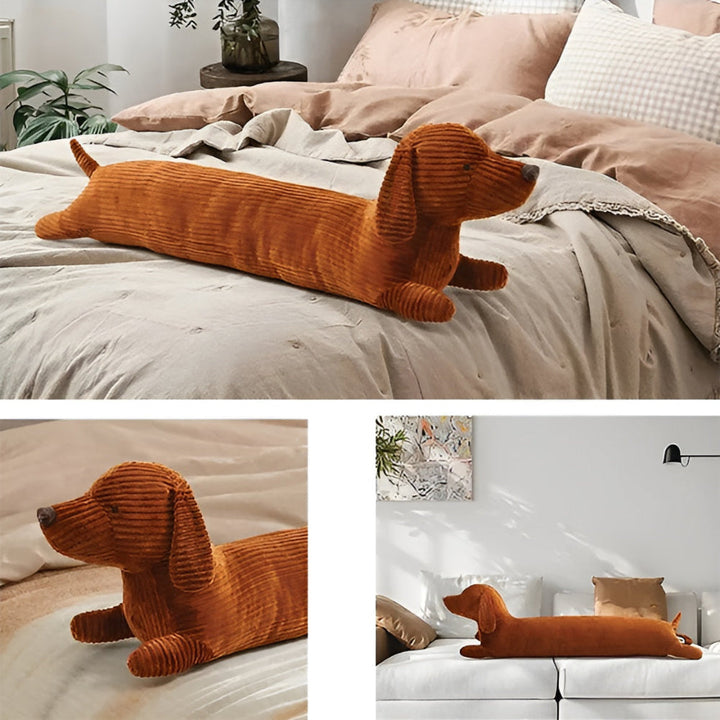 Lisslune | CordoPup Manchester Dachshund Cushion – Soft Cuddle Cushion in Dachshund Shape