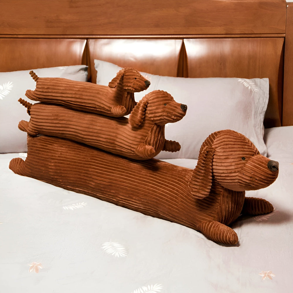 Lisslune | CordoPup Manchester Dachshund Cushion – Soft Cuddle Cushion in Dachshund Shape