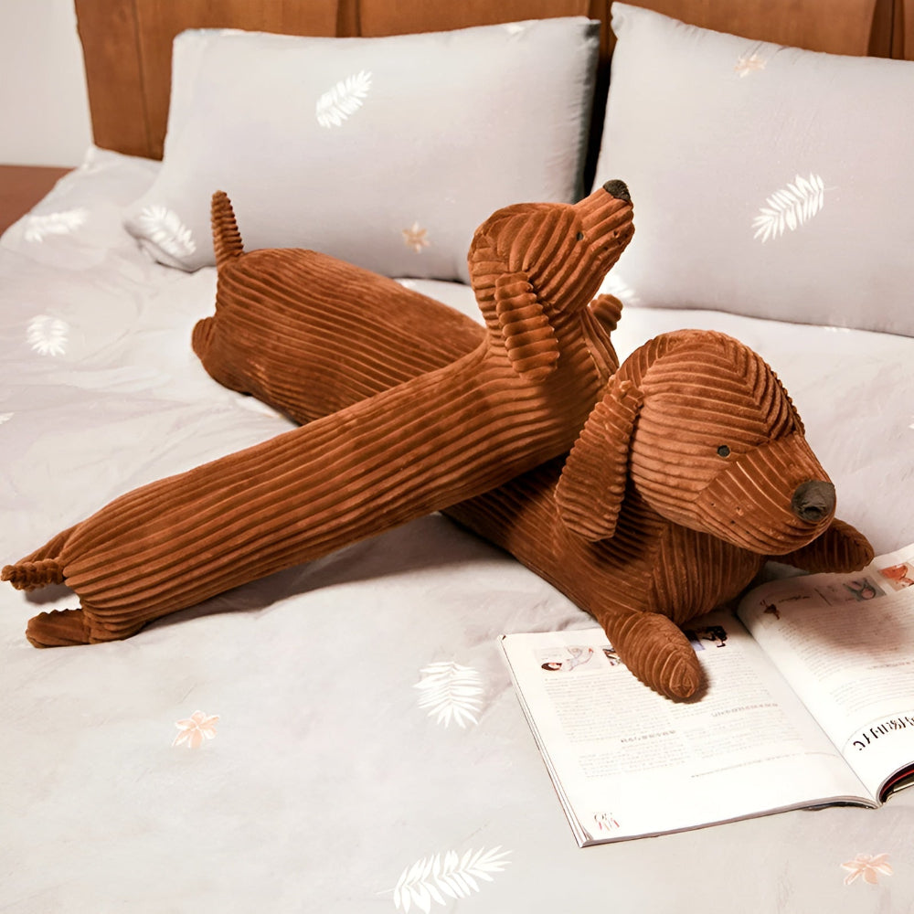 Lisslune | CordoPup Manchester Dachshund Cushion – Soft Cuddle Cushion in Dachshund Shape