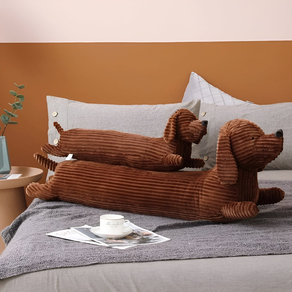 Lisslune | CordoPup Manchester Dachshund Cushion – Soft Cuddle Cushion in Dachshund Shape
