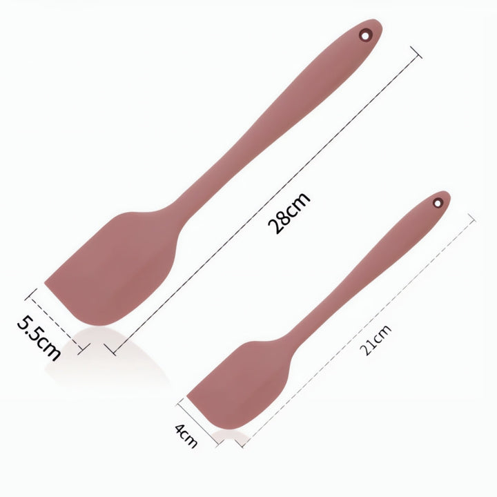 Lisslune | Culina Flexible Silicone Spatulas | 2Pcs Set