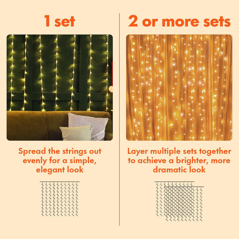 Lisslune | Lamps for curtains with modes and waterproof design