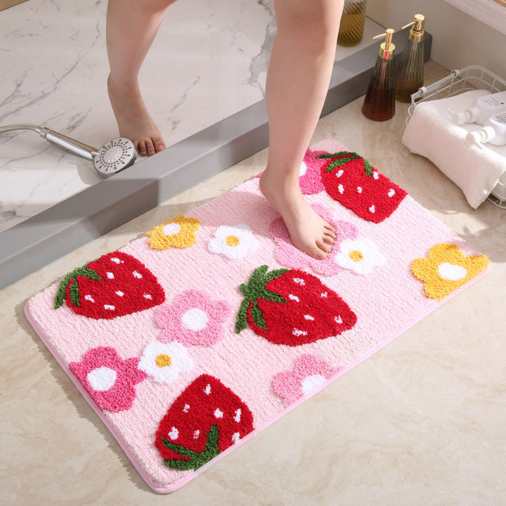 Lisslune | BerryBliss - Yndig Strawberry and Flower Bath Mat