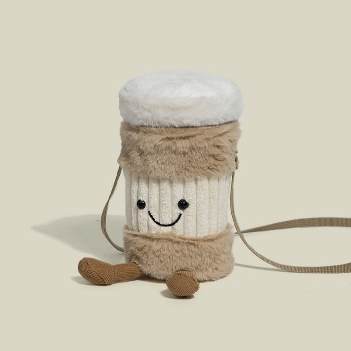 Lisslune | Cute Happy Coffee Mug Holder Plush Bag