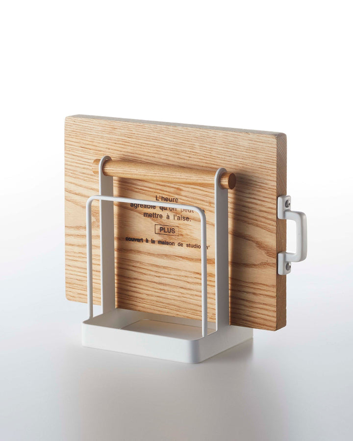 Lisslune | Cutting board stand - Steel + Wood