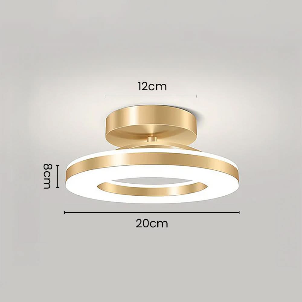 Lisslune | ZAYNO Black LED Ceiling Light – Modern Flush Mount