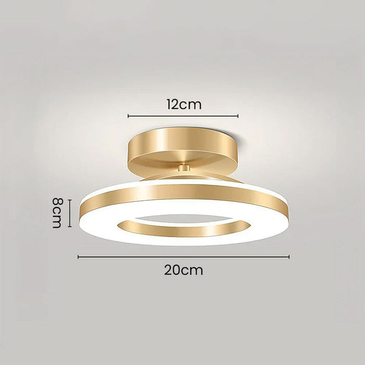 Lisslune | ZAYNO Black LED Ceiling Light – Modern Flush Mount