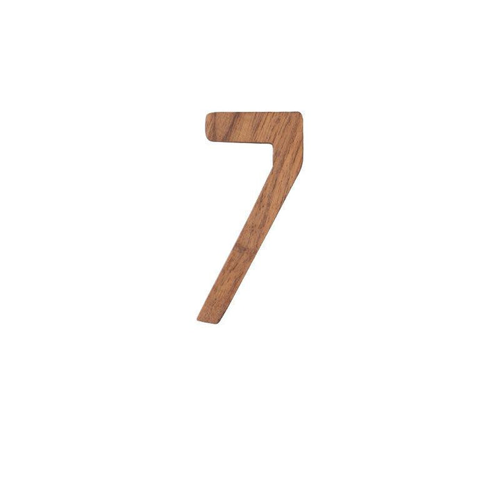 Lisslune | Elegant Black Walnut Nordic House Number