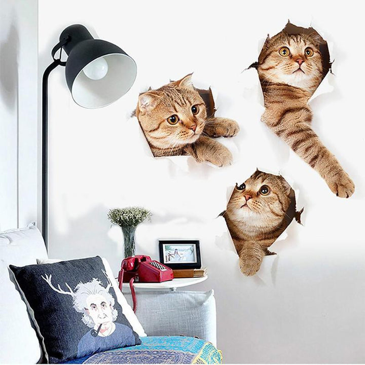 Lisslune | Exquisite 3D Cat Wall Decoration Stickers: Enhance the Aesthetics of Your Home