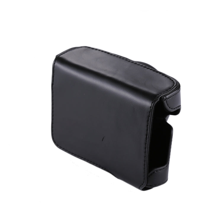 Lisslune | Full Body Camera PU Leather Camera Bag with Strap for Panasonic Lumix GF7 / GF8 / GF9 (12-32mm / 14-42mm Lens)(Black)