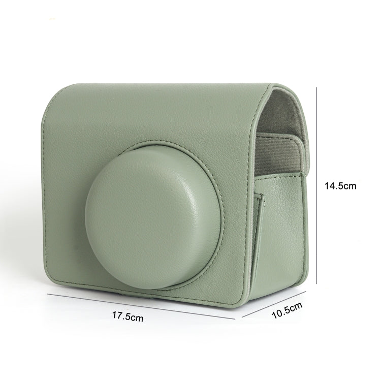 Lisslune | For FUJIFILM Instax WIDE 400 Full Body Leather Bag with Shoulder Strap (Green)