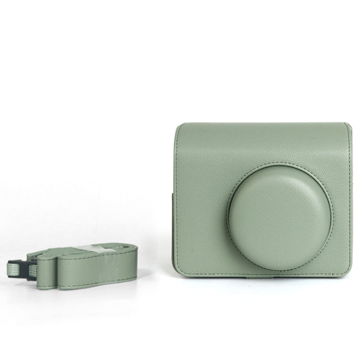 Lisslune | For FUJIFILM Instax WIDE 400 Full Body Leather Bag with Shoulder Strap (Green)
