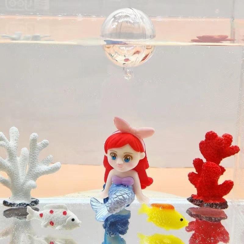 Lisslune | Aquatic Harmony: Chinese-inspired Resin Sculpture for Enchanting Aquariums