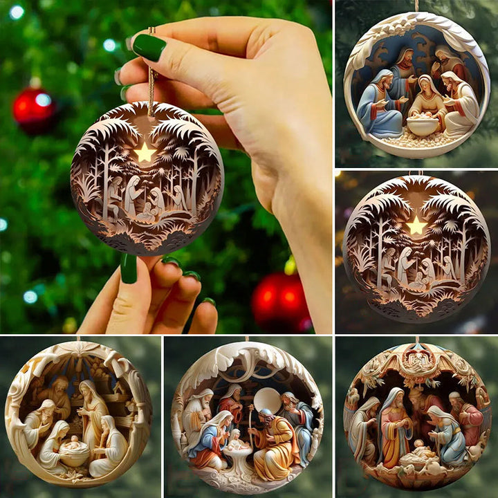 Lisslune | Crib Christmas Ornament