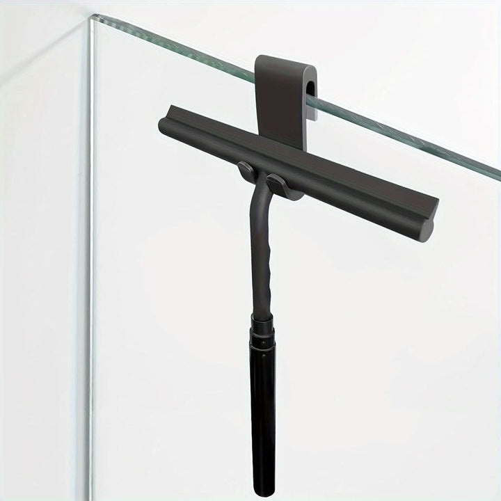 Lisslune | Telescopic Shower Squeegee with Silicone Lip for Streak-Free Cleaning without Bending