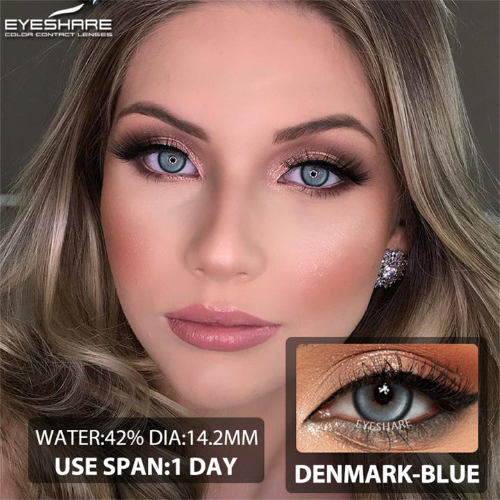 Rynx Denmark Blue 1 Day Use I 14.2mm, 10 pieces=5 pairs