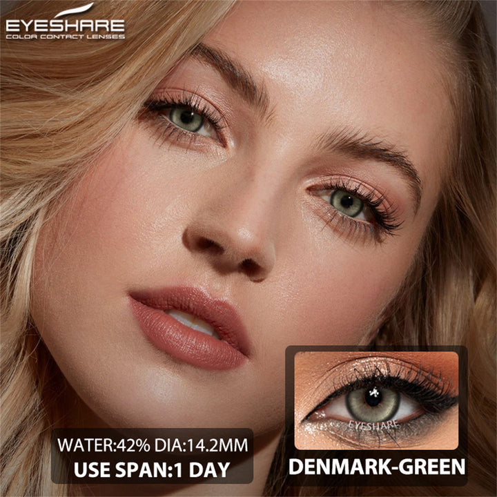 Rynx Denmark Green 1 Day Use I 14.2 mm, 10 pcs = 5 pairs