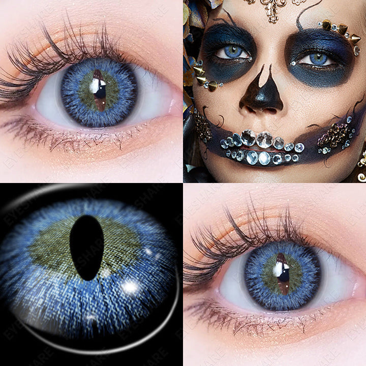 Rynx Cosplay Dinosaur Blue 14.5 mm 1 Pair | 1 Year