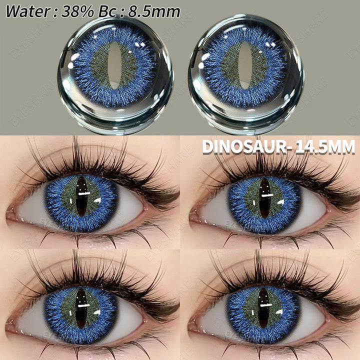 Rynx Cosplay Dinosaur Blue 14.5 mm 1 Pair | 1 Year