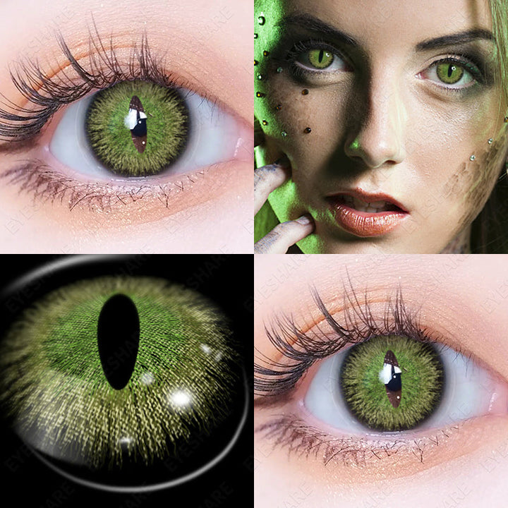 Rynx Cosplay Dinosaur Green 14.5mm 1 Pair | 1 Year