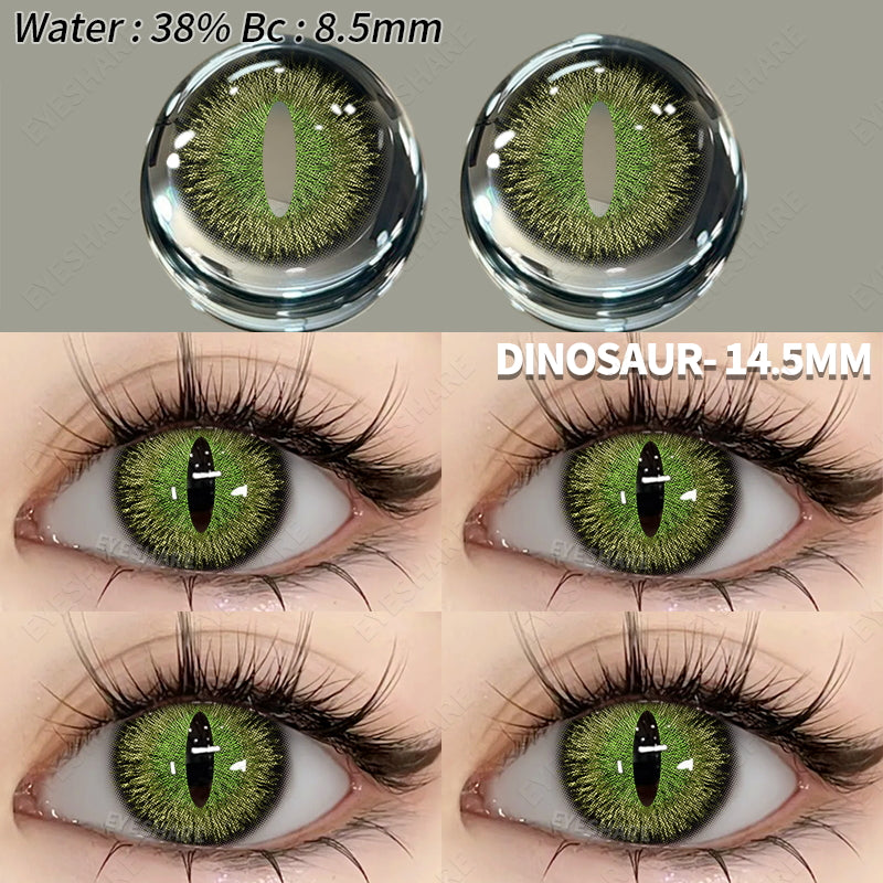 Rynx Cosplay Dinosaur Green 14.5mm 1 Pair | 1 Year