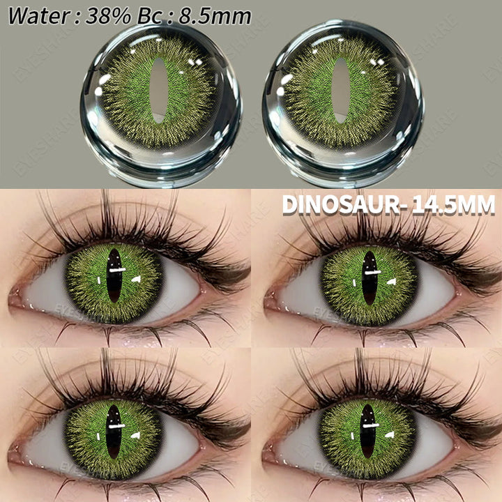 Rynx Cosplay Dinosaur Green 14.5mm 1 Pair | 1 Year