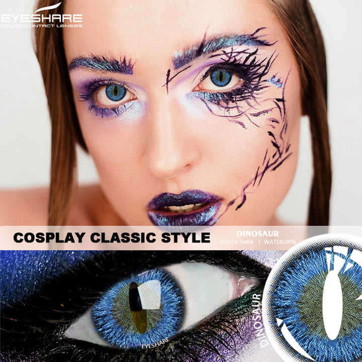 Rynx Cosplay Dinosaur Blue 14.5 mm 1 Pair | 1 Year